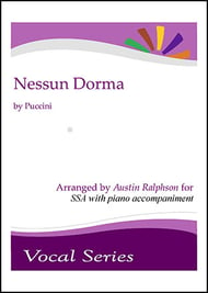Nessun Dorma SSA choral sheet music cover Thumbnail